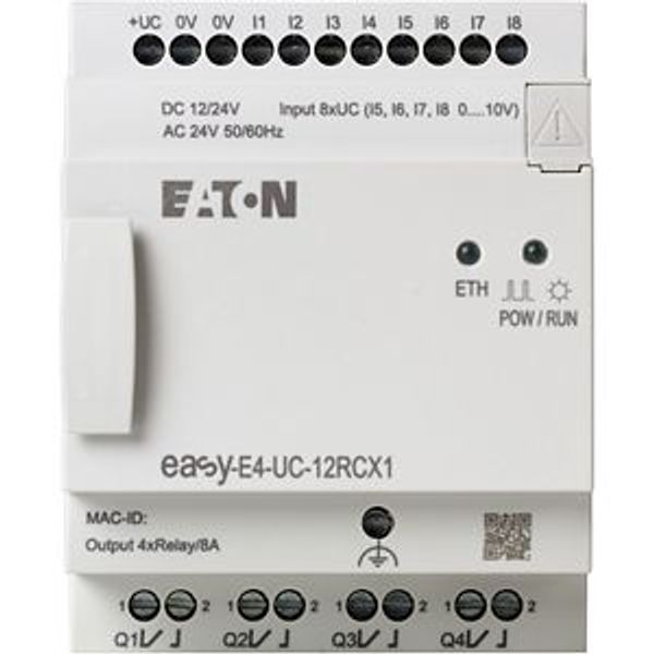 Control relays, easyE4 (expandable, Ethernet), 12/24 V DC, 24 V AC, Inputs Digital: 8, of which can be used as analog: 4, screw terminal image 11