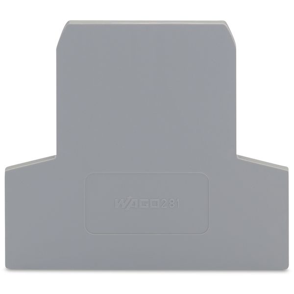 End and intermediate plate 2.5 mm thick gray image 1