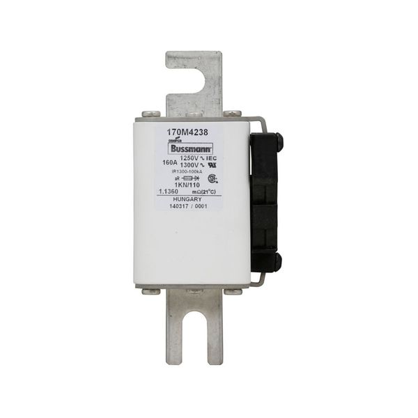 Fuse-link, high speed, 160 A, AC 1250 V, size 1, 53 x 69 x 138 mm, aR, DIN, IEC, single indicator image 6