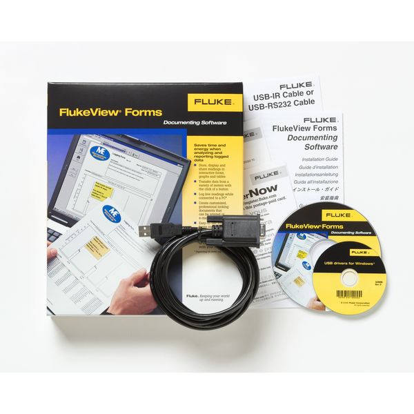 FVF-SC4 FlukeView Forms Software + Cable (8845A/8846A) image 1