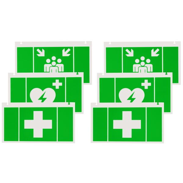 Pictograph set (3x2 pcs.) "first aid"  for NLKSC.. image 2