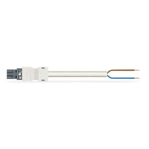 pre-assembled connecting cable Eca Plug/open-ended dark gray image 1