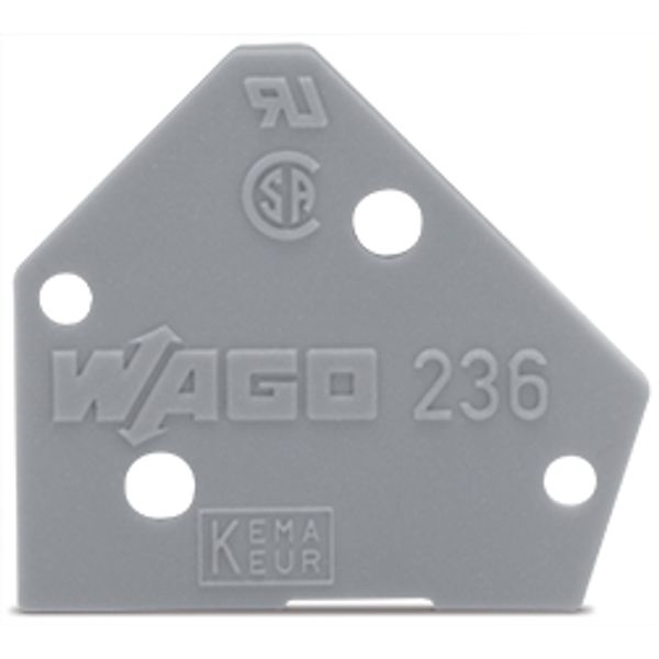 End plate 1 mm thick snap-fit type blue image 4