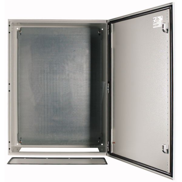 Wall enclosure with mounting plate, HxWxD=800x600x300mm image 1