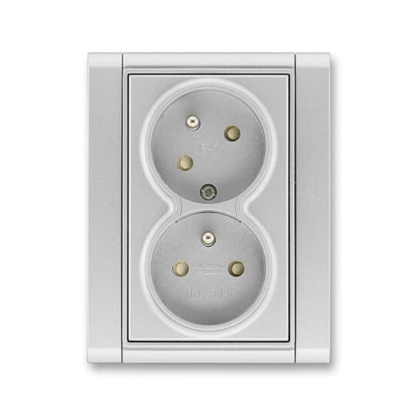 5583F-C02357 32 Double socket outlet with earthing pins, shuttered, with turned upper cavity, with surge protection ; 5583F-C02357 32 image 51