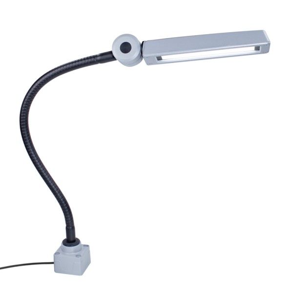 CENALED FLOOD Flexarm DC, gooseneck 500mm, screw-on base, ~9W, 2-wire connection cable, open ends, 24V DC image 1