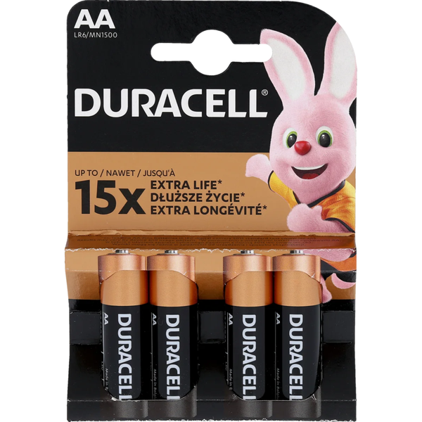 DURACELL Basic MN1500 AA BL4 image 1