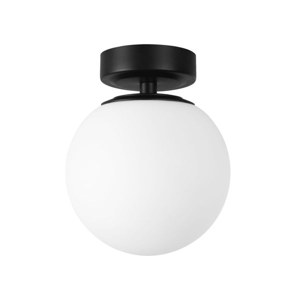 Ceiling fixture IP44 GIRO 2 E14 9W Black image 1