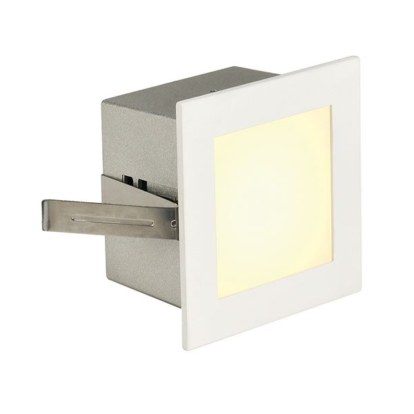 FRAME BASIC LED, 1W, 3000K, 90lm, angular, alu/glass, white image 1