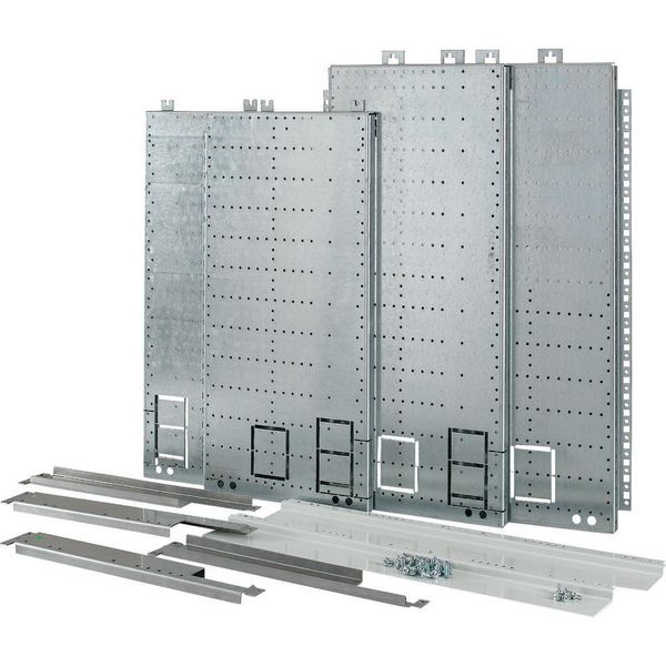 Mounting kit for fuse combination unit, covering multiple sections, section depth=600mm image 5