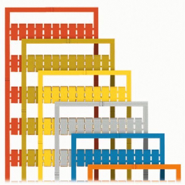 WMB marking card as card for terminal block width 5 - 17.5 mm red image 1