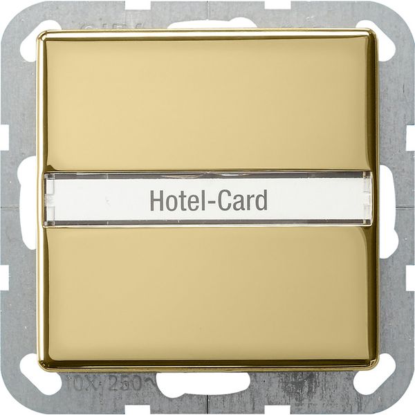 hotel-card 2-way m-c (ill.) in.sp. System 55 brass image 1