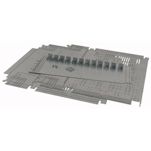 Universal mounting plate, stacked, side-by-side, depth 800 mm image 1