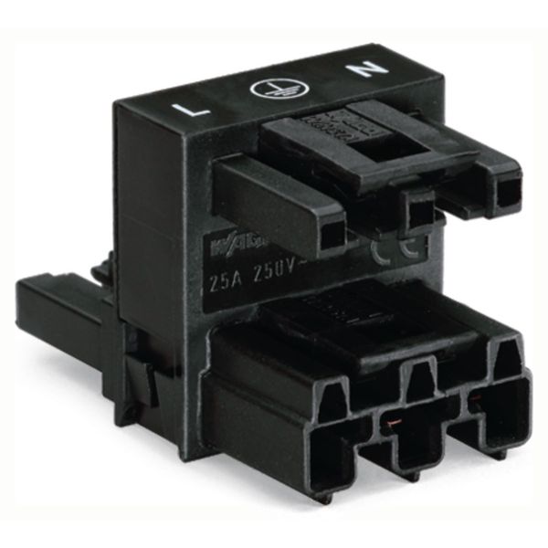 h-distribution connector 3-pole Cod. A black image 1