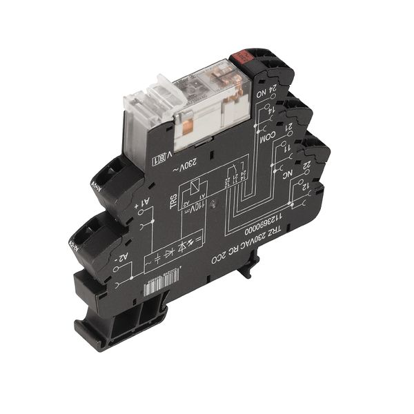 Relay module, 120 V AC ±10 %, Green LED, Rectifier, RC element, 2 CO c image 1