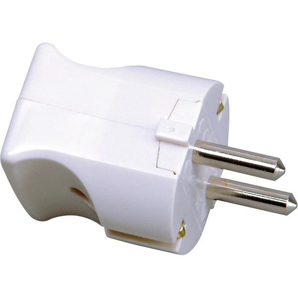 Plastic grounding-type plug (folding plu image 1