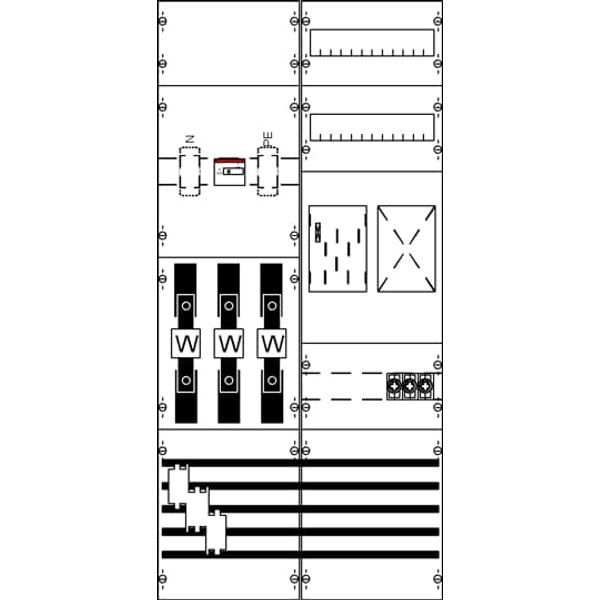 KA4619 Measurement and metering transformer board, Field width: 2, Rows: 0, 1050 mm x 500 mm x 160 mm, IP2XC image 5