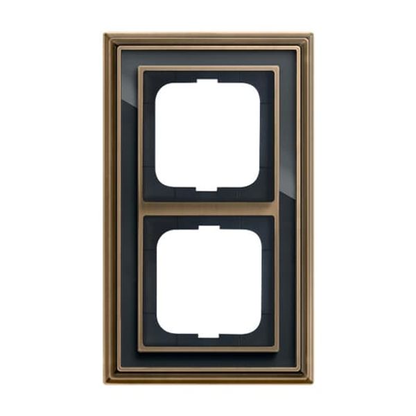 1723-845 Cover Frame Busch-dynasty® antique brass anthracite image 2