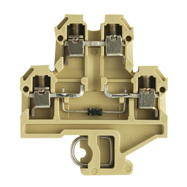 Component terminal block, Screw connection, 4 mm², 380 V, 10 A, 1 N 40 image 1