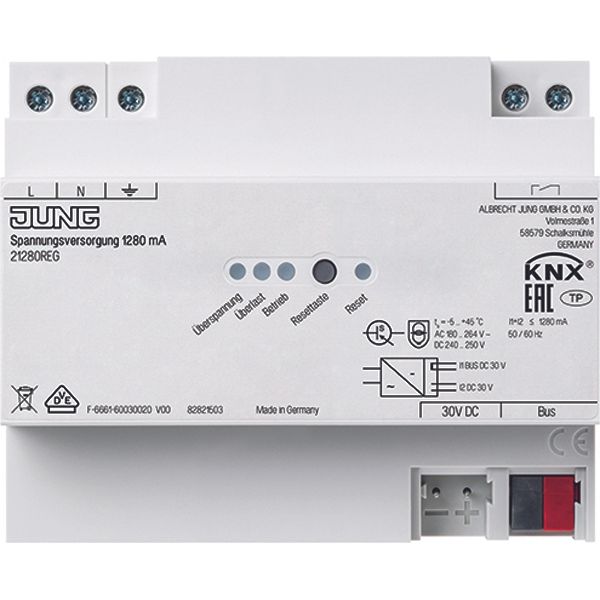 Current source KNX power supply, 1280 mA image 2