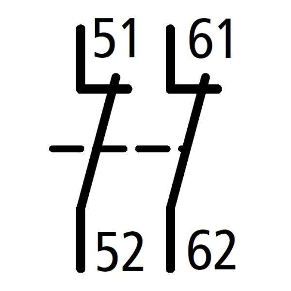 Auxiliary contact for auxiliary contacter, 2 NC image 2