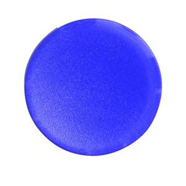 Button lens, flat blue, blank image 4