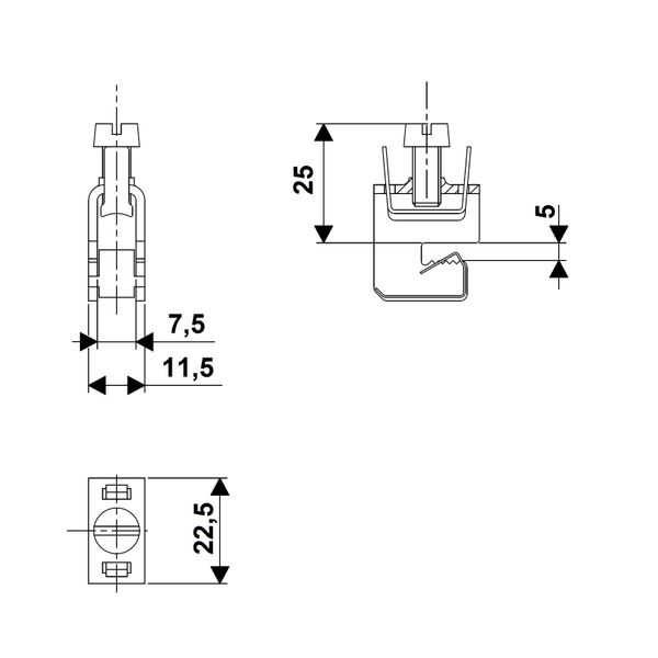 Universal conductor terminal 1,5-16mm² / 5mm image 3