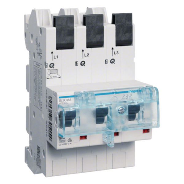 SLS switch 3-pole Cs characteristic 63A for busbar QuickConnect image 1