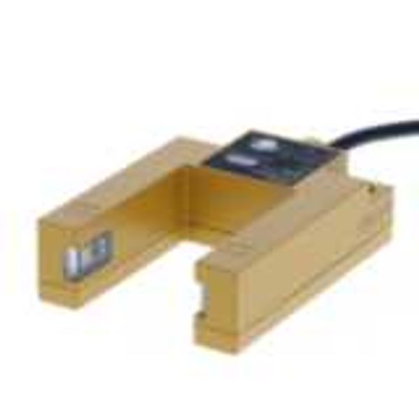 Photoelectric sensor, slot, 30 mm, DC, 3-wire, PNP, 5 m cable image 2
