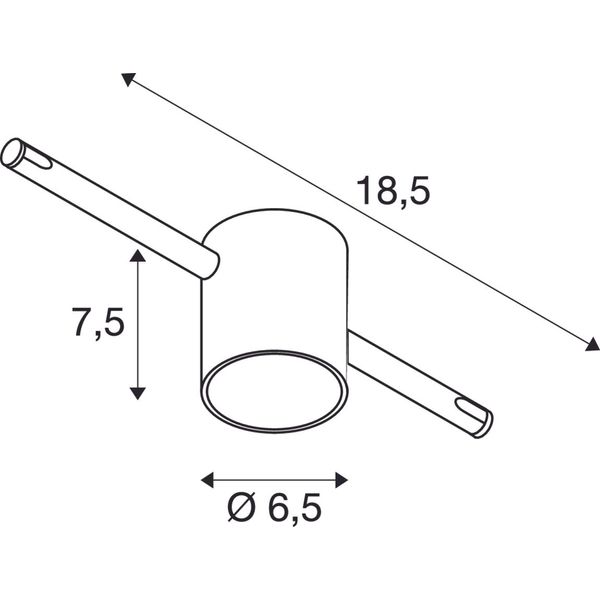 COMET, cable luminaire for TENSEO, QR-C51, chrome image 3