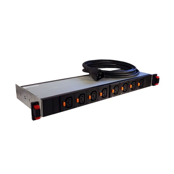 PDU switched 19 inches 1 phase 10/16A with 8 x C13 outlets with C14/C20 input image 1