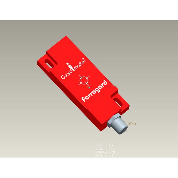 Switch, Non-Contact, 24VDC, 1A, Quick Disconnect, Red ABS Housing image 1