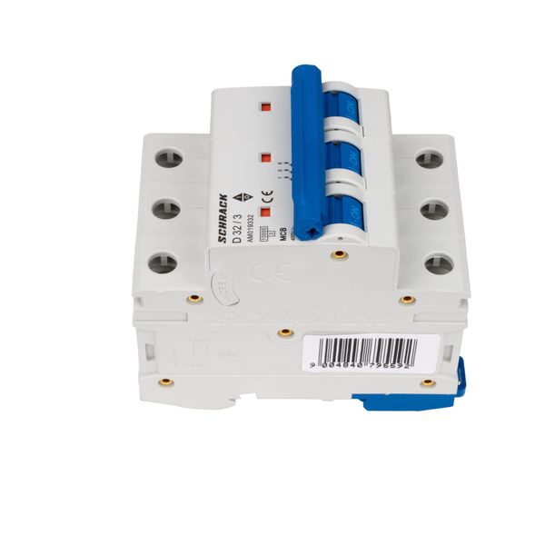 Miniature Circuit Breaker (MCB) AMPARO 10kA, D 32A, 3-pole image 4