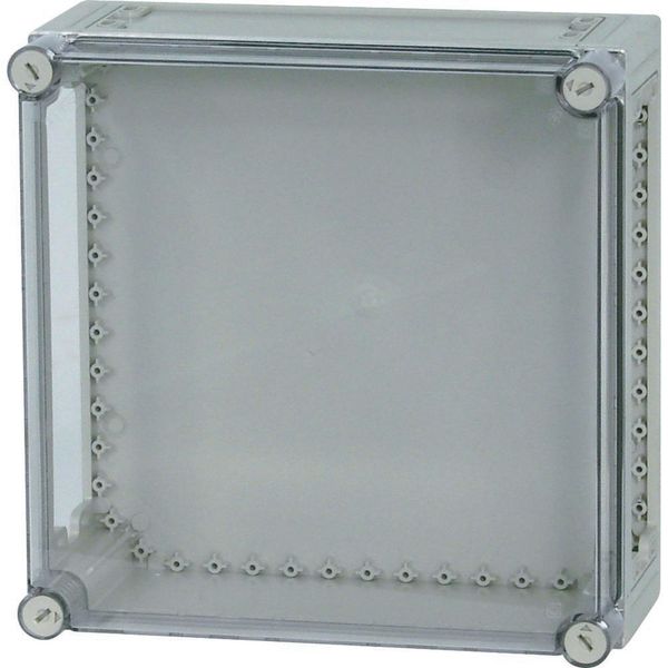 Insulated enclosure, top+bottom open, HxWxD=375x375x175mm image 2