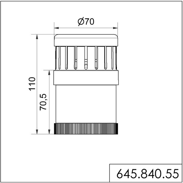 Vocal element 24VDC BK image 3