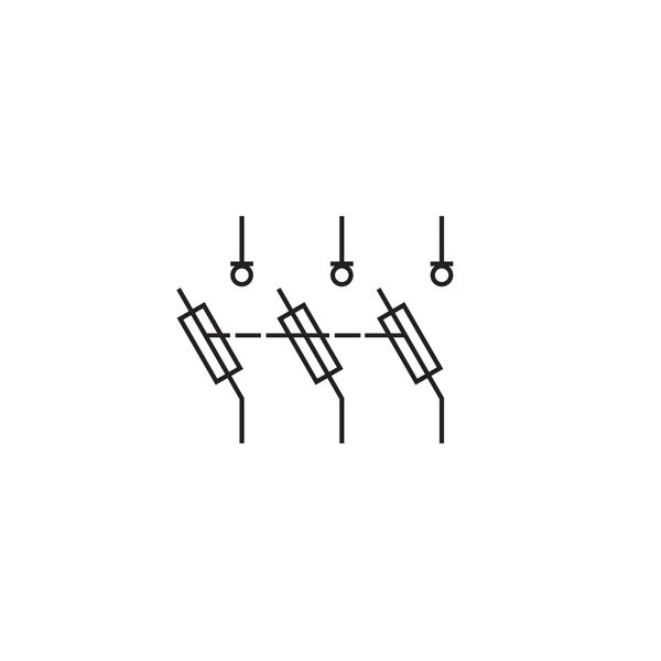 HRC-in-line-fuse ARROW LINE size 1, 3-pole, 185mm w. V-term. image 3