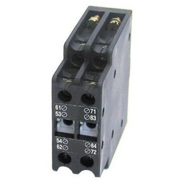 Auxiliary contact front 2NO+2NC, 3A for LA3450-LA3550 image 1