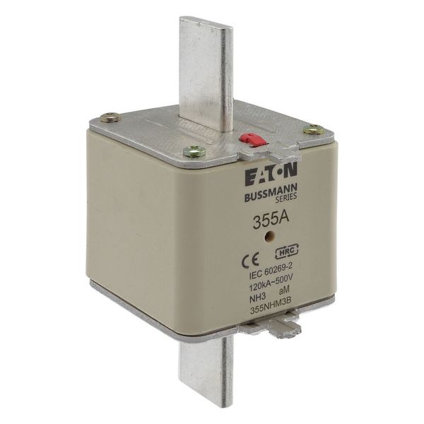 Fuse-link, low voltage, 355 A, AC 500 V, NH3, aM, IEC, dual indicator image 8