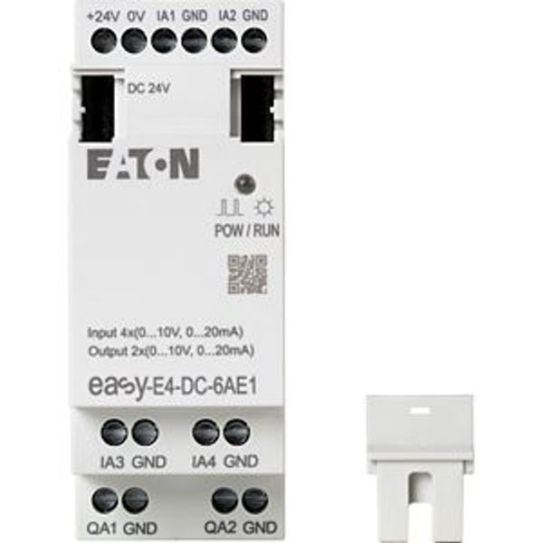 I/O expansion, For use with easyE4, 24 V DC, Inputs expansion (number) analog: 4, screw terminal image 13
