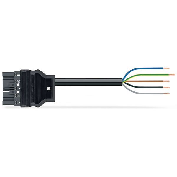 pre-assembled connecting cable Eca Plug/open-ended dark gray image 2