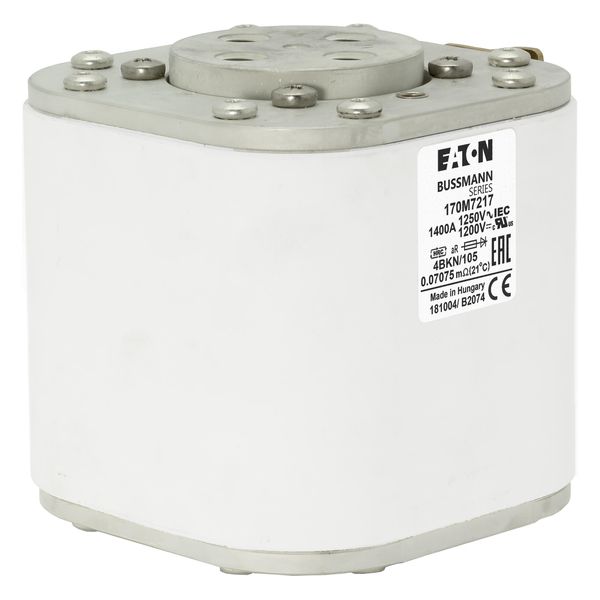 Fuse-link, high speed, 1400 A, AC 1250 V, size 4, 105 x 120 x 110 mm, aR, IEC, single indicator image 24