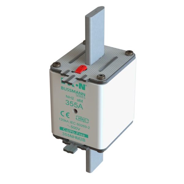Fuse-link, low voltage, 355 A, AC 500 V, NH2, aM, IEC, dual indicator image 2