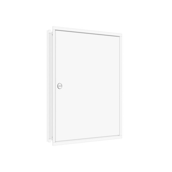 Flush-mounted frame flat + door 3-18, 3-part system, 100mm image 1