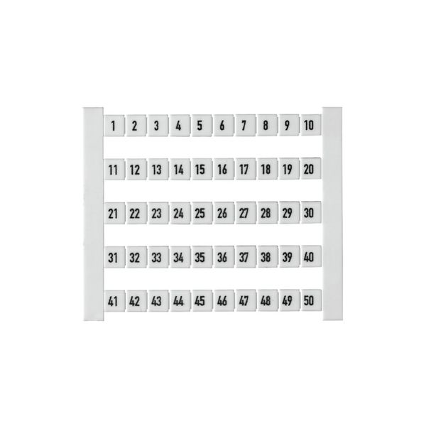Terminal marking, Pitch in mm: 5.00, Printed characters: Numbers, hori image 1
