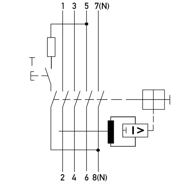 Residual current circuit breaker 40A, 4-p, 30mA, type F,G,V image 6