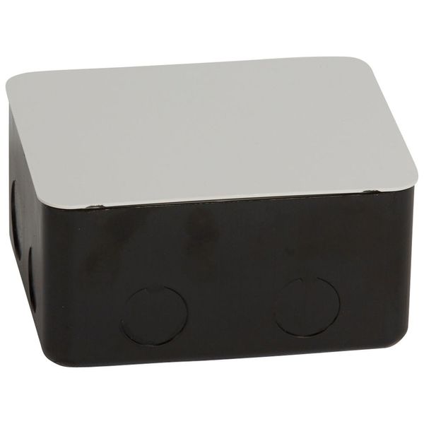 Metal flush-mounting box for installation in concrete floor - 4 modules image 2