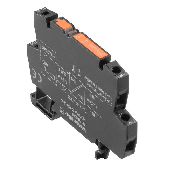 Signal converter/insulator, Output current loop powered, Input : 4-20  image 1