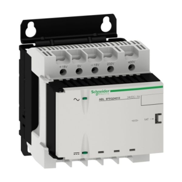 rectified and filtered power supply - 1 or 2-phase - 400 V AC - 24 V - 1 A image 3