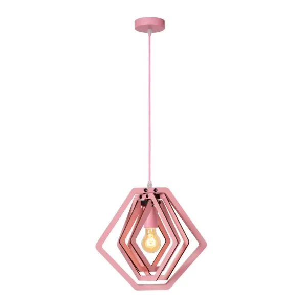 Lucide MAURO - Hanging lamp Children's room - 1xE27 - Pink image 1