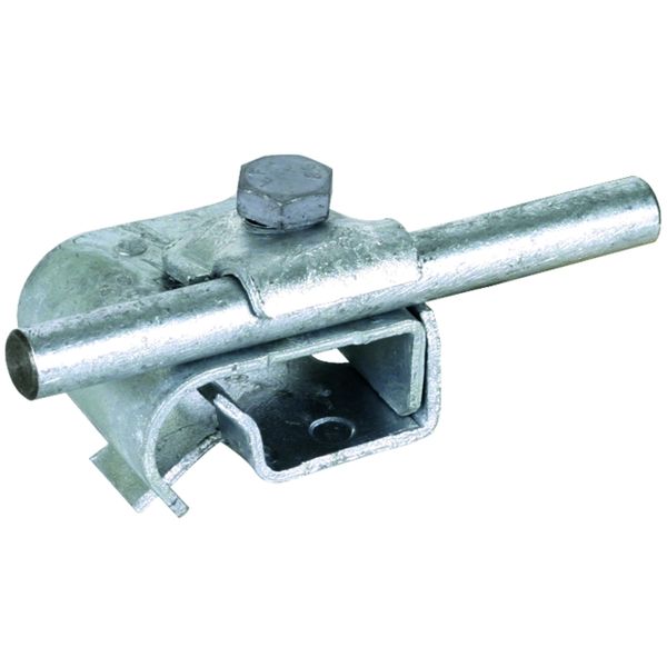 Gutter clamp St/tZn f. bead 16-22mm with clamping frame f. Rd 6-10mm image 1